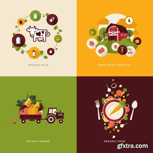 Amazing SS - Flat icons for food and drink, 26xEPS