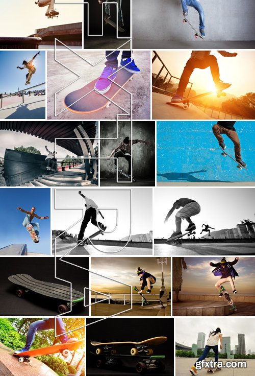 Stock Photos - Skateboards, 25xJPG