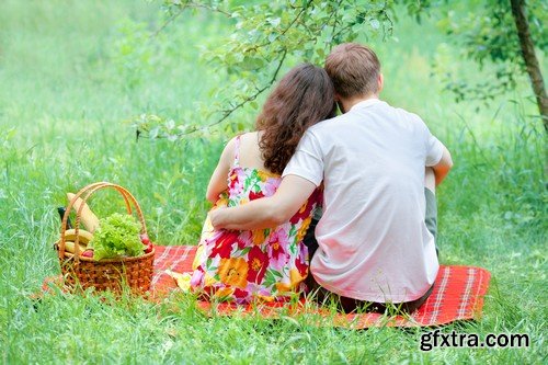 Stock Photos - Picnic, outing, family, 25xJPG