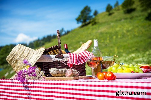 Stock Photos - Picnic, outing, family, 25xJPG