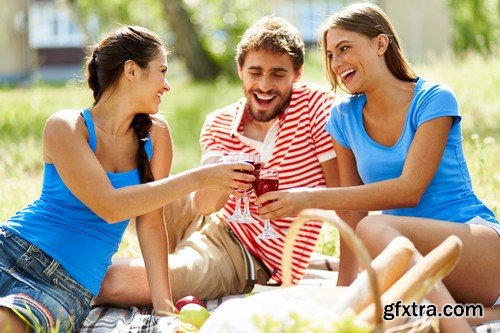 Stock Photos - Picnic, outing, family, 25xJPG