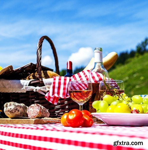 Stock Photos - Picnic, outing, family, 25xJPG