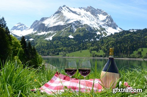 Stock Photos - Picnic, outing, family, 25xJPG