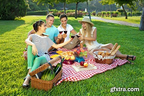 Stock Photos - Picnic, outing, family, 25xJPG