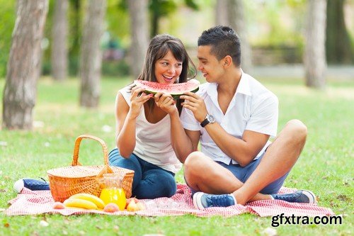 Stock Photos - Picnic, outing, family, 25xJPG