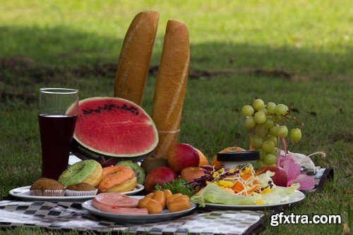 Stock Photos - Picnic, outing, family, 25xJPG