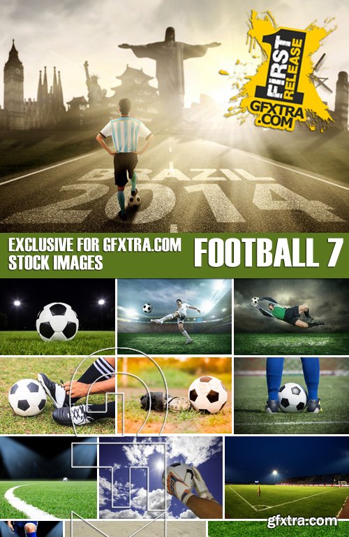 Stock Photos - Football, soccer 7, 25xJPG