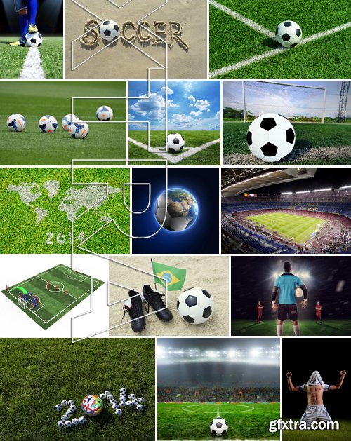 Stock Photos - Football, soccer 7, 25xJPG