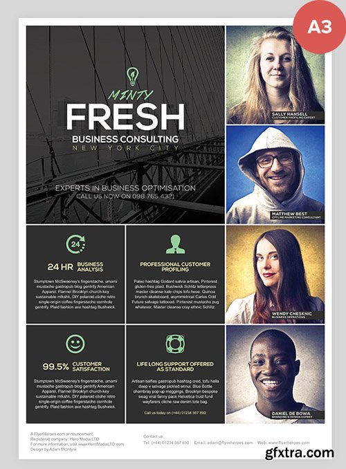 Multipurpose A3 Business Poster Template 2