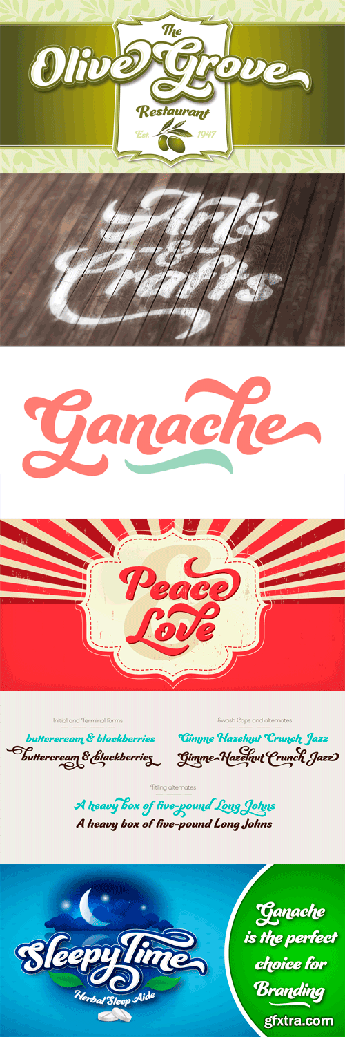 Ganache Font for $35