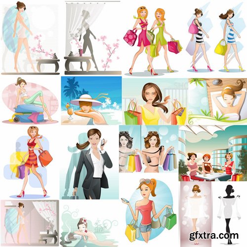 Girl Illustration - 25 Vector