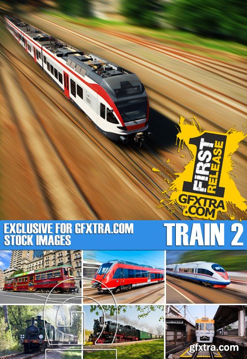 Stock Photos - Train 2, 25xJPG