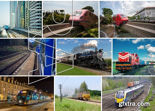 Stock Photos - Train 2, 25xJPG