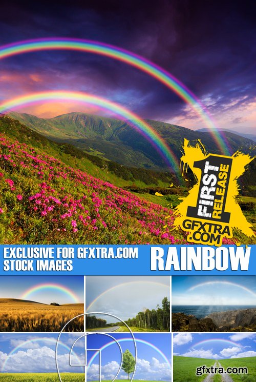 Stock Photos - Rainbow, 25xJPG