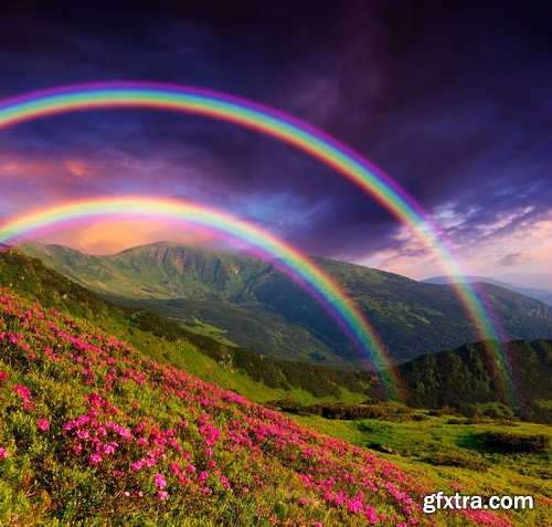 Stock Photos - Rainbow, 25xJPG