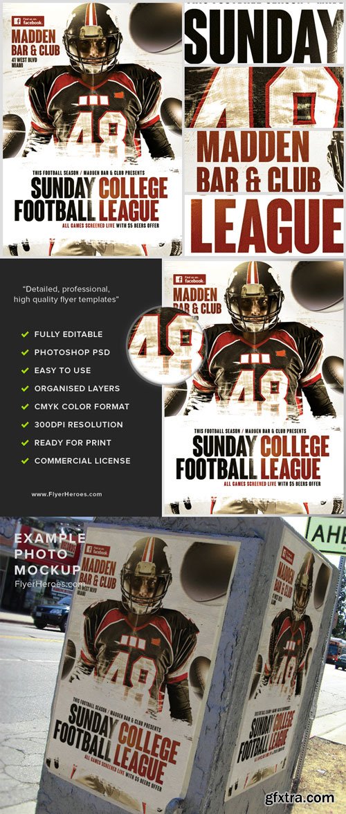 American Football Flyers Bundle