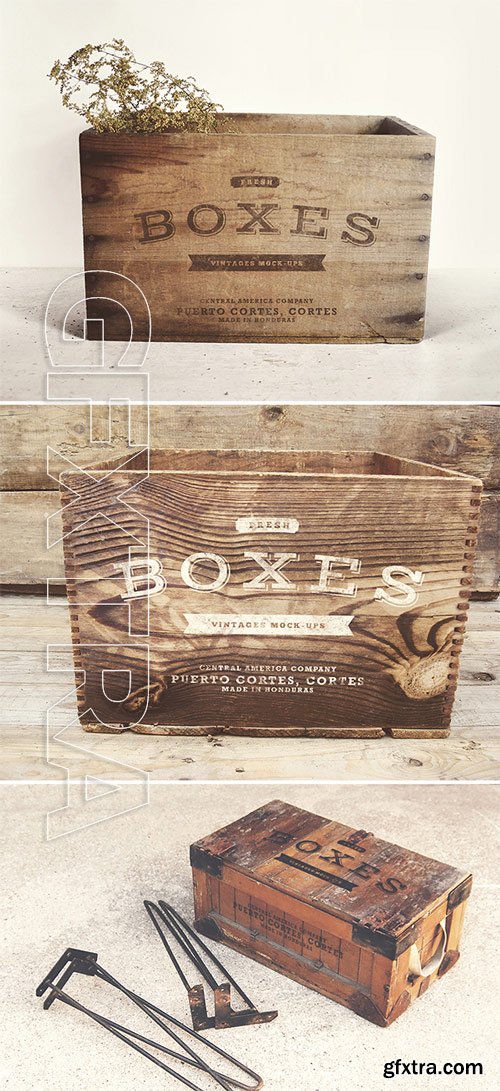 Vintage Boxes MockUp