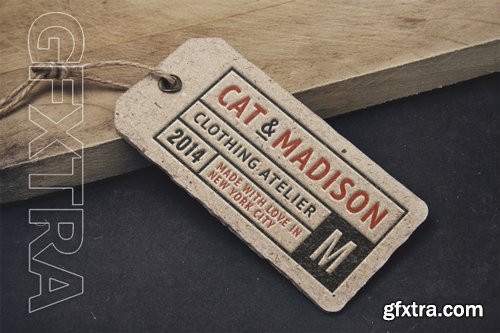 Vintage Label Tag MockUp