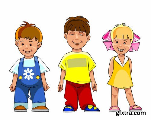 Mix Cartoon Illustration #17 - 25 Vector