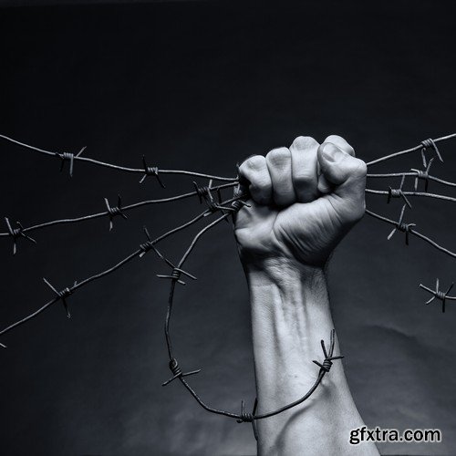 Stock Photos - Barbed wire 2, 25xJPG