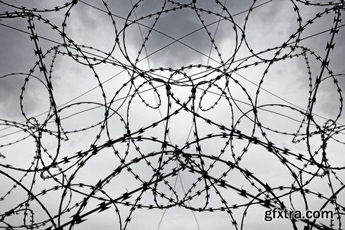 Stock Photos - Barbed wire 2, 25xJPG