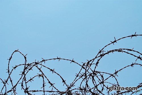 Stock Photos - Barbed wire 2, 25xJPG