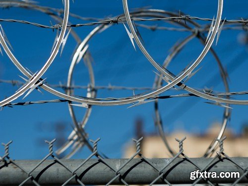 Stock Photos - Barbed wire 2, 25xJPG