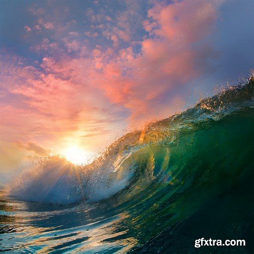 Stock Photos - Big wave of the sea 2, 25xJPG