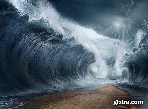 Stock Photos - Big wave of the sea 2, 25xJPG