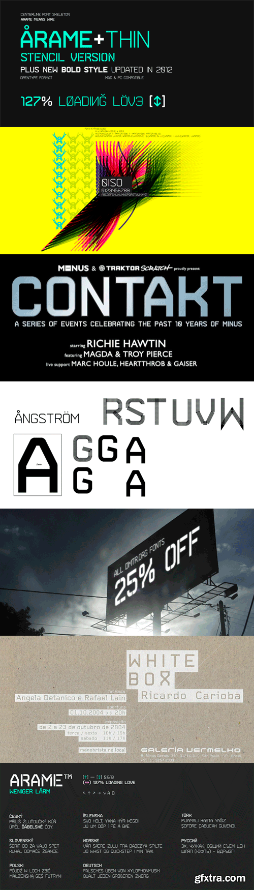 Arame Font Family - 8 Fonts for $160