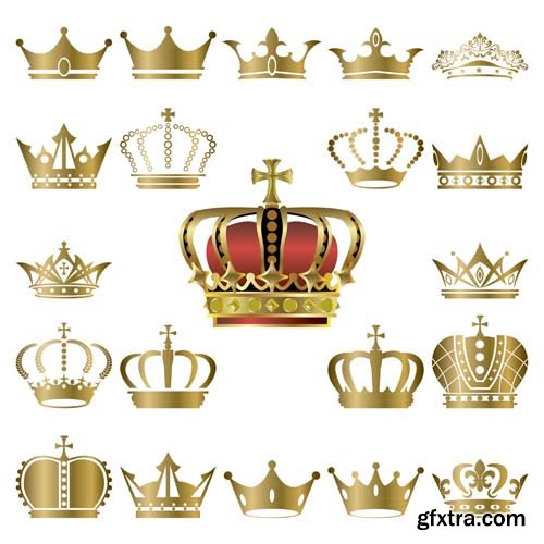 Crowns illustrations, 25xEPS