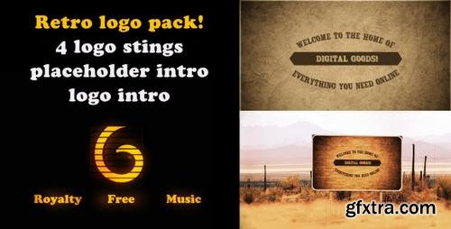 Videohive - Retro Logo intro pack