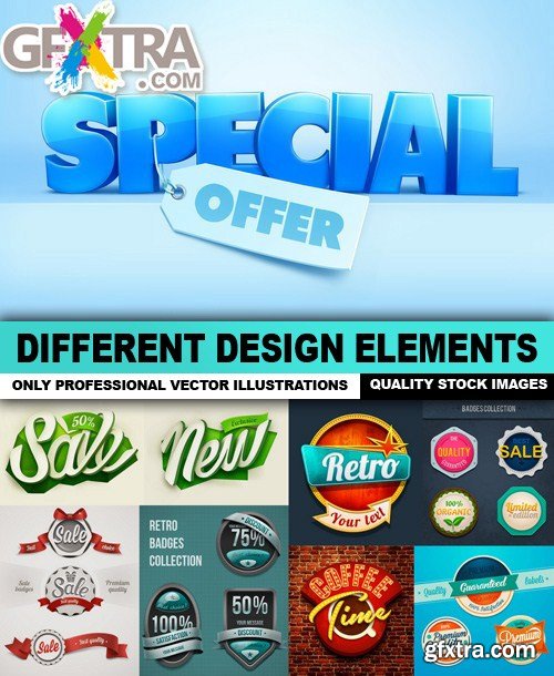 Different Design Elements - 25 Vector