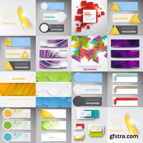 Abstract Design Elements Set - 25 Vector