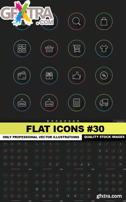 Flat Icons #30 - 25 Vectors