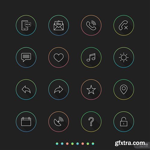 Flat Icons #30 - 25 Vectors