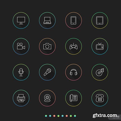 Flat Icons #30 - 25 Vectors