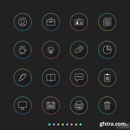 Flat Icons #30 - 25 Vectors