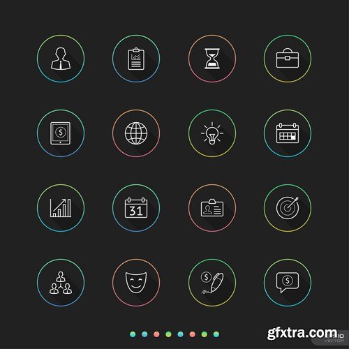 Flat Icons #30 - 25 Vectors