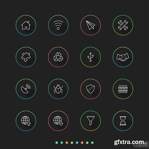 Flat Icons #30 - 25 Vectors