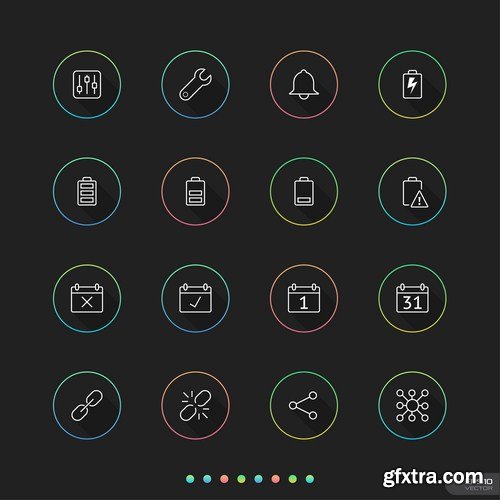 Flat Icons #30 - 25 Vectors