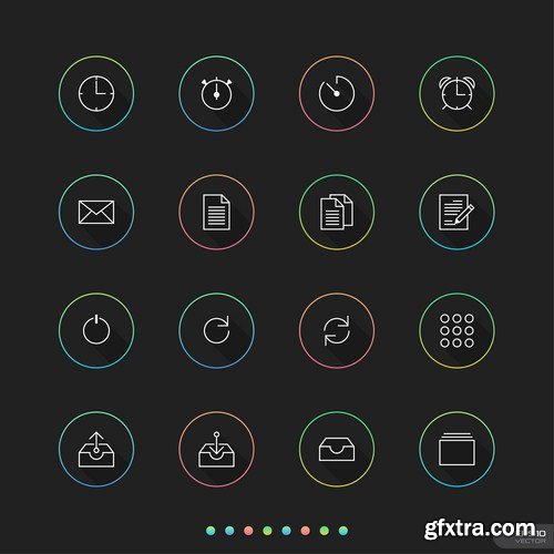 Flat Icons #30 - 25 Vectors