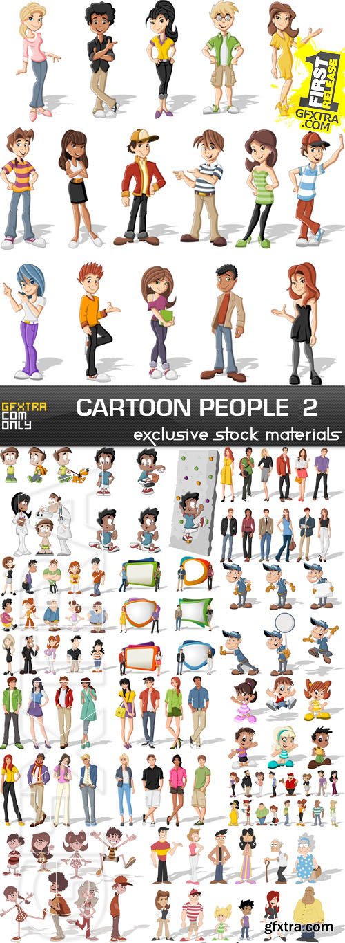 Cartoon People #2, 25xEPS