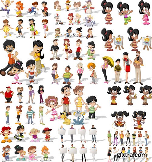 Cartoon People #2, 25xEPS