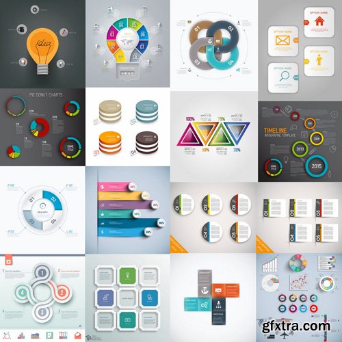 Infographics Design Elements#31 - 25 Vector