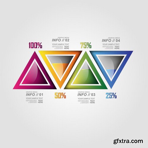 Infographics Design Elements#31 - 25 Vector