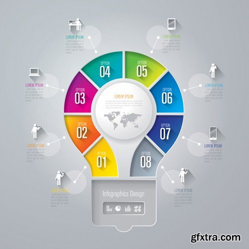 Infographics Design Elements#31 - 25 Vector