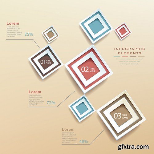 Infographics Design Elements#31 - 25 Vector