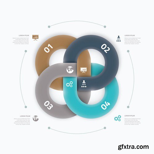 Infographics Design Elements#31 - 25 Vector