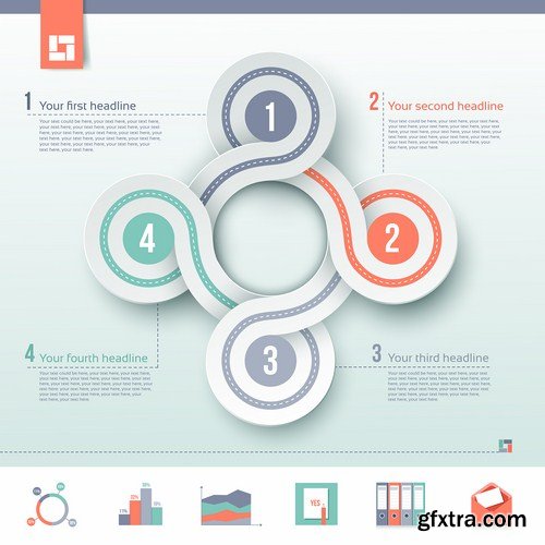 Infographics Design Elements#31 - 25 Vector